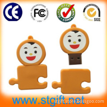 Customized PVC Gift USB Flash Drive Colorful USB Stick Lovely USB Flash Disk